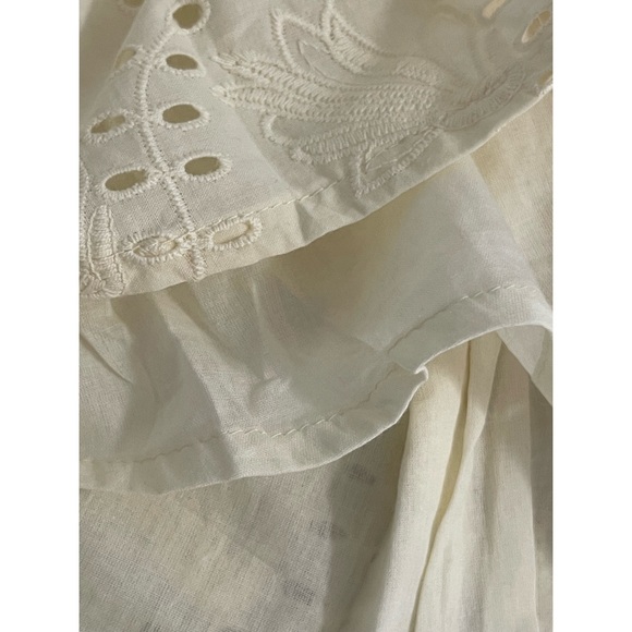 Anthropologie Jane Eyelet Lace Off-The-Shoulder Blouse Ivory NWT Size 16W - Picture 8 of 16